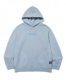 SIDE POKET PIGMENT HOODIE LIGHT BLUE