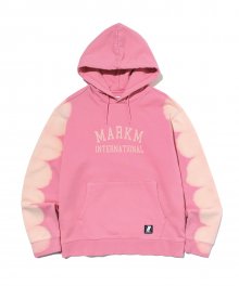 SIDE TIEDYE HOODIE PINK