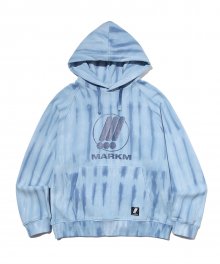 SYMBOL TIEDYE HOODIE BLUE