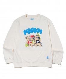 THREE BEAR SWEATSHIRT IVORY