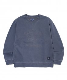 EMBROIDERY PIGMENT SWEATSHIRT NAVY