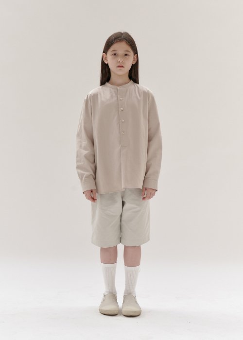 린 셔츠_베이지 핑크