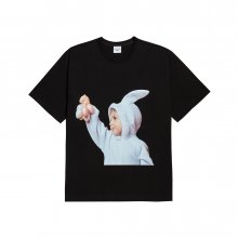 ADLV BABY FACE SHORT SLEEVE T-SHIRT BLACK RABBIT