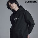 얼티메이크(ULTIMEIK) 기모 후드 티셔츠 블랙 / 로고후드티 남녀공용 커플티