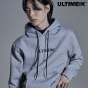 얼티메이크(ULTIMEIK) 기모 후드 티셔츠 그레이 / 로고후드티 남녀공용 커플티