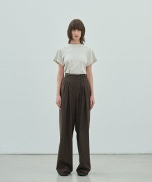 STRING BELT TROUSERS (brown)