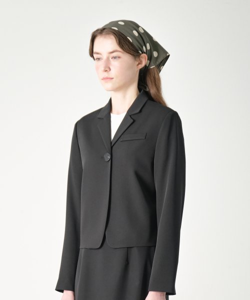 Минималистичная укороченная куртка_Black