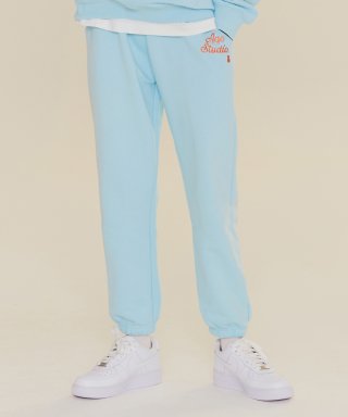 아코스튜디오스페이스(AQOSTUDIOSPACE) AQO A-LOGO JOGGER PANTS SKY 상품 이미지