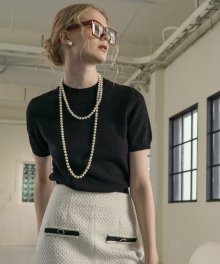 SI SKN 2021 cashmere blend short knit_Black