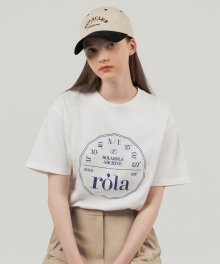 ROLA ROUND LOGO T-SHIRT WHITE