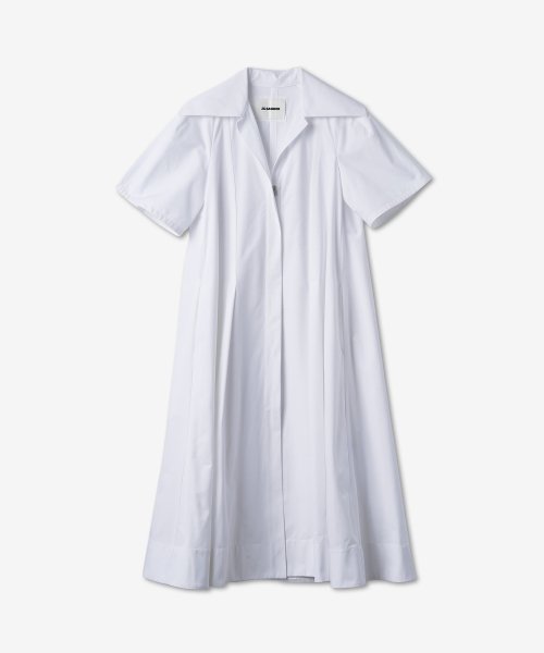 질 샌더(jilsander) 코튼 플레어 원피스 - 화이트 / JSPU502205WU244200100