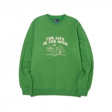 FOR LIFE IN THE OPEN GRAPHIC SWEATSHIRTS L/GREEN_FN1KM03U