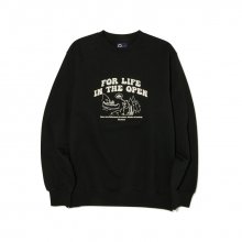 FOR LIFE IN THE OPEN GRAPHIC SWEATSHIRTS BLACK_FN1KM01U