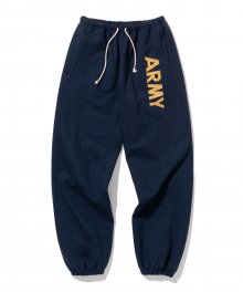army logo sweat pants navy