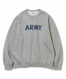 army logo sweatshirts 8% melange grey
