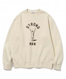 strong man sweatshirts cream