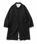 22ss single balmacaan coat black