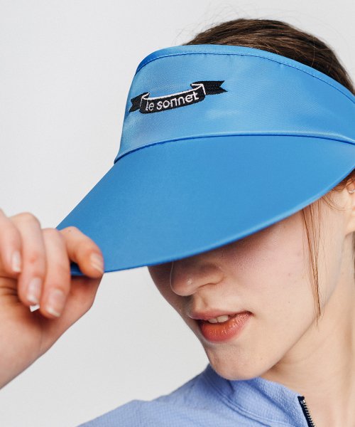 르쏘넷() 리본 선바이저 블루 상품 이미지