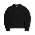 CURVED OPEN COLLOAR SWEAT SHIRTS