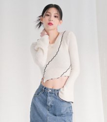 Soft cut Bell sleeve Knit IVORY