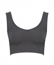 V-NECK SPORTS TOP_CHARCOAL
