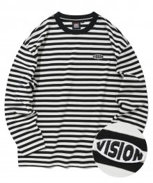 VSW D-Logo Stripe Long Sleeve Black