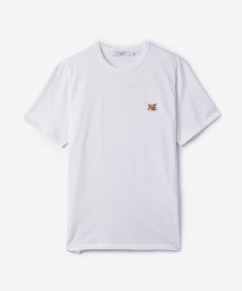 남성 폭스 헤드 패치 클래식 반소매 티셔츠 - 화이트 / AM00103KJ0008P100