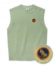 VSW Emblem Knit Vest Apple Green