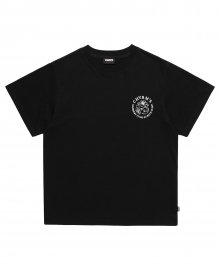 [ 참스 X 비비지 ] 로고 플라워 티셔츠 블랙