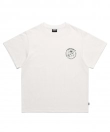 [ 참스 X 비비지 ] 로고 플라워 티셔츠 화이트