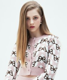 CL BUTTERFLY KNIT CARDIGAN(PINK)