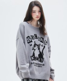CL KITTY KNIT(CHARCOAL)