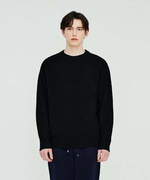 더니트컴퍼니(THEKNITCOMPANY) 22SS 크루넥 하찌니트 [블랙] - 89,900 | 무신사 스토어