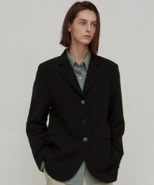 ESSENTIAL SINGLE BLAZER_BLACK