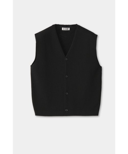 V-образный кардиган без рукавов (Black)