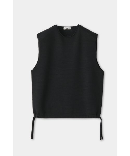 Вязаный жилет оверсайз на завязках (Black)