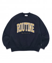 ROUTINE ARCH LOGO CREWNECK NAVY