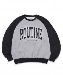 ROUTINE ARCH LOGO CREWNECK BLACK