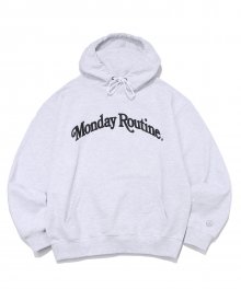 MONDAY ROUTINE ARCH LOGO HOODIE GRAY