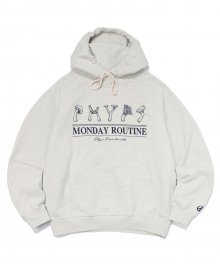 VEGETABLE LOGO HOODIE OATMEAL