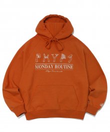 VEGETABLE LOGO HOODIE ORANGE