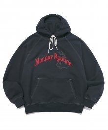 MONDAY ROUTINE INNERPEACE HOODIE CHARCOAL