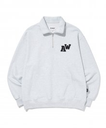 AW PATCH HALF ZIP-UP_GY(22SPTP03)