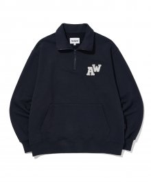 AW PATCH HALF ZIP-UP_NV(22SPTP03)