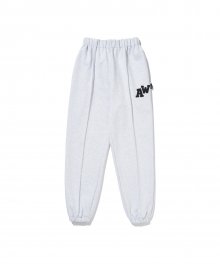 AW PATCH SWEATPANTS_GY(22SPBT01)