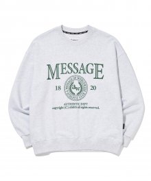 MESSAGE SWEATSHIRT_GY(22SPTP05)