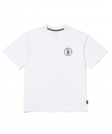 AMES ROUND LOGO T-SHIRT_WH(22SPTP08)