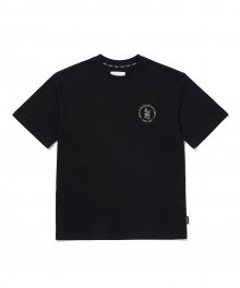 AMES ROUND LOGO T-SHIRT_BK(22SPTP08)