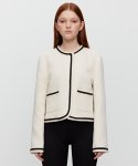 타입서비스(TYPE SERVICE) Cropped Tweed Jacket [Ivory]
