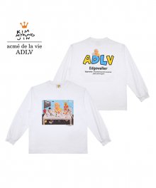 Edgewalker x acme de la vie No.28 LONG SLEEVE T-SHIRT WHITE